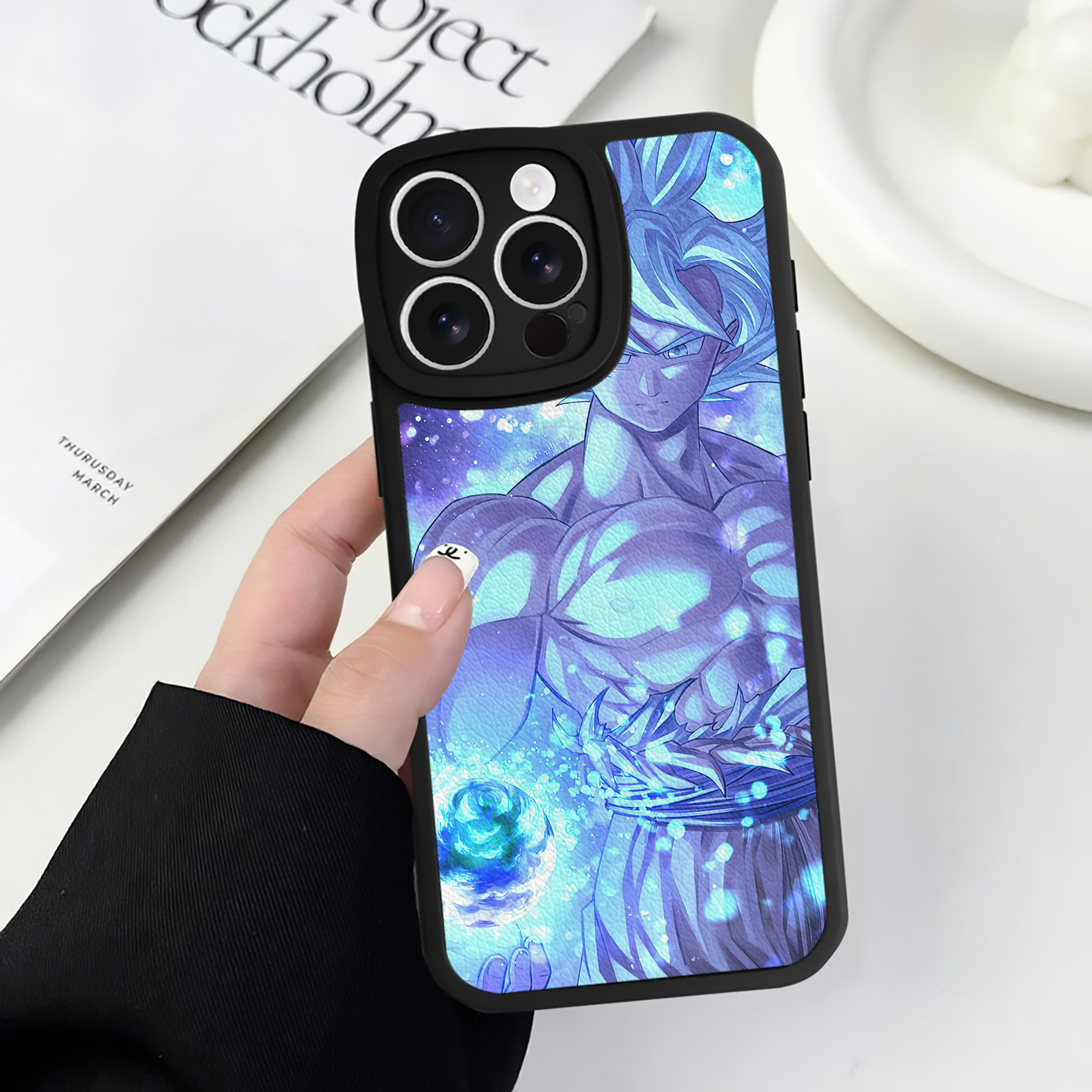 （画像用） ドラゴンボール DRAGON BALL 【iPhone 16シリーズ対応】シリコンスマホケース（レザー調） 材質：シリコン